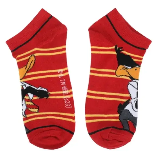 WB 100: Looney Tunes Mashups Hogwarts Students 5-Pack Women's Striped Ankle Socks image {4}