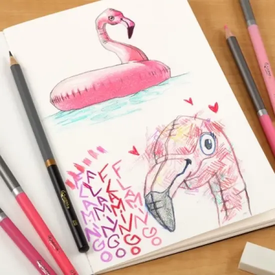 New York Central Eternity Ninety Flat Book- 6x4" Sketch Watercolor Journal, Pack of 10- Black Soft Paperback- Watercolor Sketchbook w/ Elastic Band, image {4}