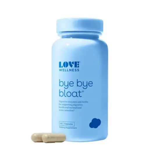 Love Wellness Bye Bye Bloat for Fast Bloating Relief - 60ct image {2}