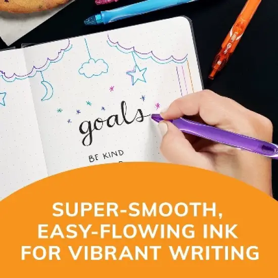 BIC Gel-ocity Quick Dry Retractable Gel Pens Medium Point 0.7mm Assorted Inks 16/Pack (RGLCGA16-AST) image {2}