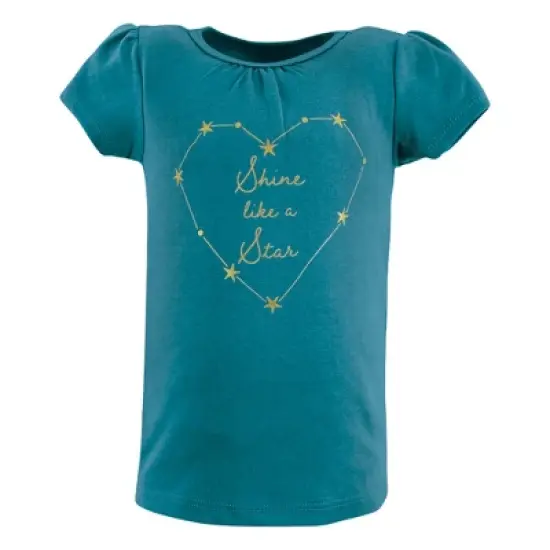 Hudson Baby Girl Short Sleeve T-Shirts, Unicorn Rainbow image {4}