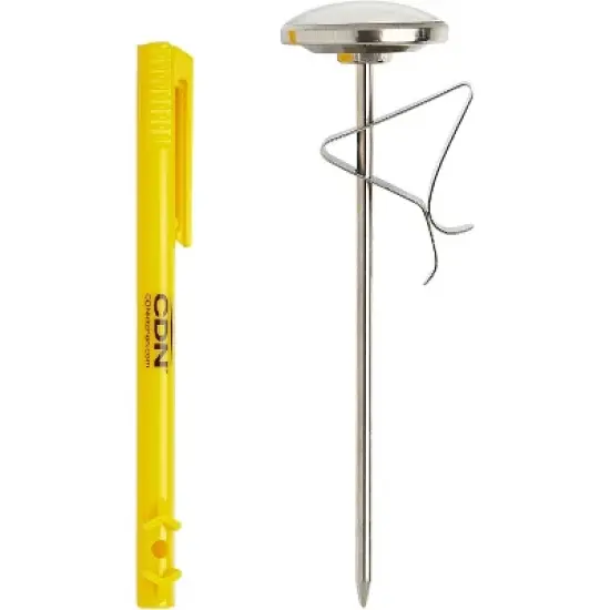 CDN ProAccurate Beverage and Frothing Thermometer, Stainless Steel image {1}