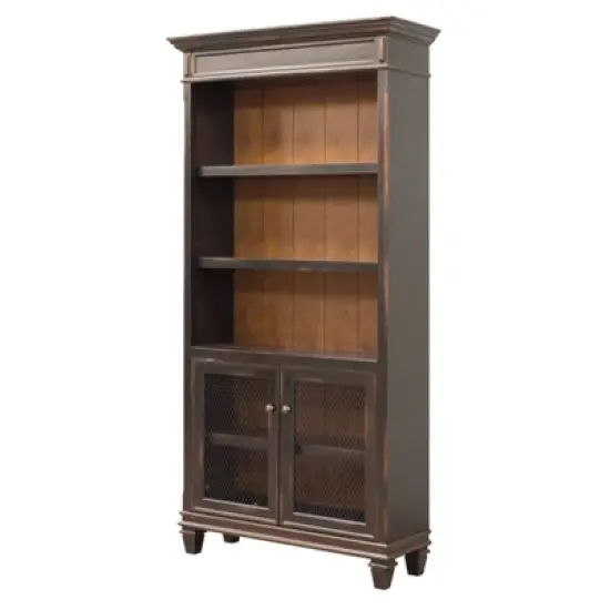 78" Hartford Bookcase with Lower Doors - Martin Furniture image {4}