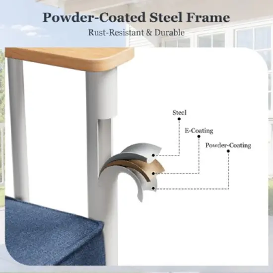 Gymojoy Outdoor Sofa Funiture with Thick Cushion for Garden Yard image {7}