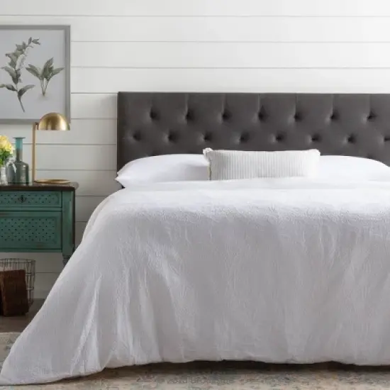  Emmie Adjustable Upholstered Headboard with Diamond Tufting - Brookside Home image {2}
