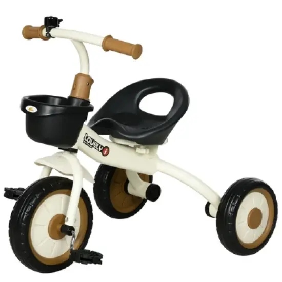Qaba Tricycle for Toddlers Age 2-5 with Adjustable Seat, Toddler Bike for Children with Basket, Bell image {3}