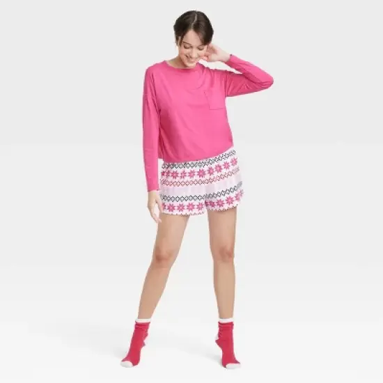 Women's 3pc Socks and Pajama Set - Colsie&trade; image {4}
