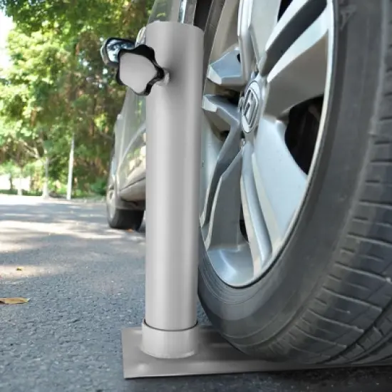 Yescom 2.48" D. Flag Pole Tire Mount Portable Metal Tailgate Camping 20ft 25ft 30ft Adjustable Flagpole Holder Silver image {8}