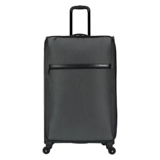 Skyline Softside Large Checked Spinner Suitcase - Gray Heather: Expandable Spinner Luggage image {8}