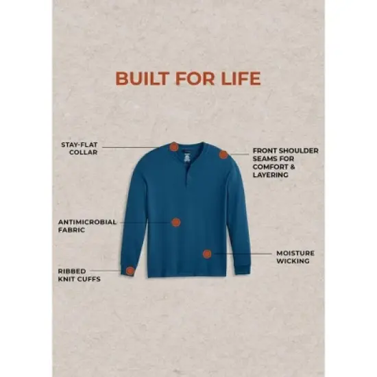 Jockey Outdoors by Luke Bryan Men's Long Sleeve Henley image {5}