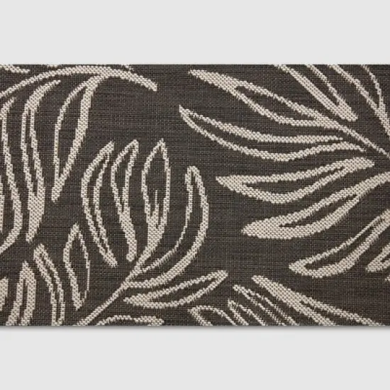 9' x 12' Leaves Outdoor Rug Black - Project 62&trade; image {2}
