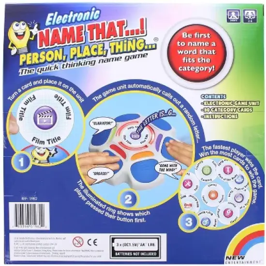 Intex Entertainment Name That! Person Place Thing Electronic Game image {1}