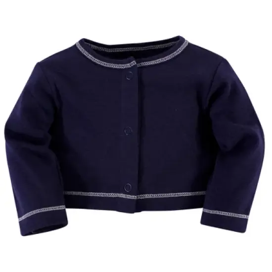 Touched by Nature Baby and Toddler Girl Organic Cotton Dress and Cardigan 2pc Set, Lemons image {2}