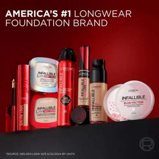 L'Oreal Paris Infallible Skin Ink Matte 2-in-1 Foundation and Concealer - 0.5 fl oz image {9}