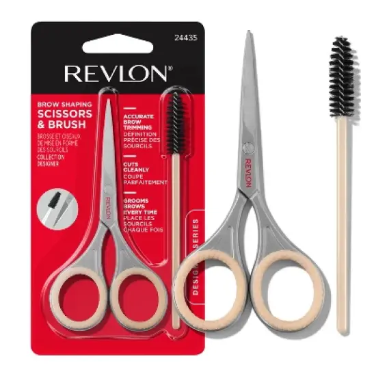 Revlon Designer Series with Brow Scissor and Spoolie Brush Set - 2pc image {9}