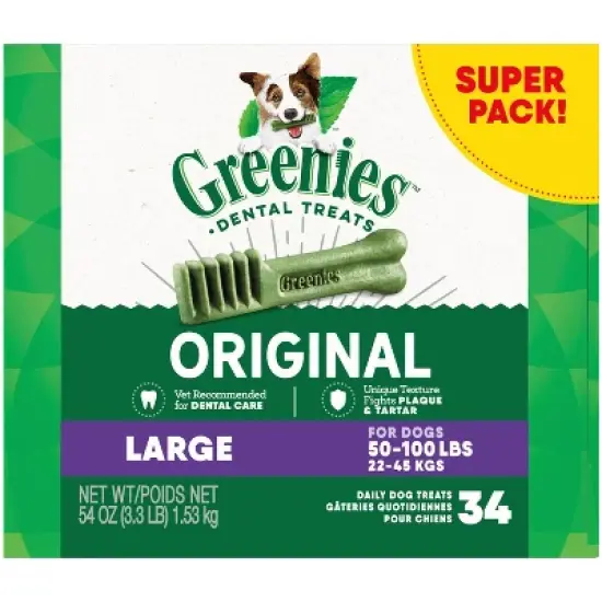 Greenies Large Original Chicken Dental Dog Treats image {11}
