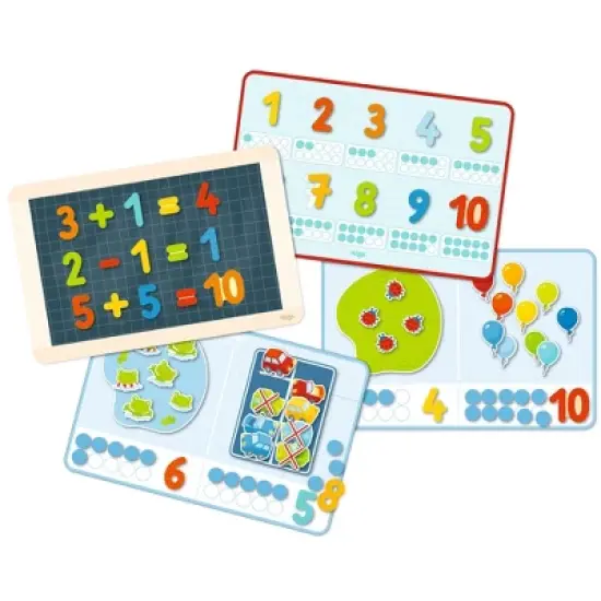 Magnetic Game Box 1 2 3 Numbers & You - 158 Magnetic Pieces in Travel Cardboard Carrying Case image {2}