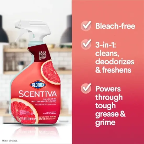 Clorox Scentiva Grapefruit & Orange Blossom Multi-Surface Spray - 32 fl oz image {6}