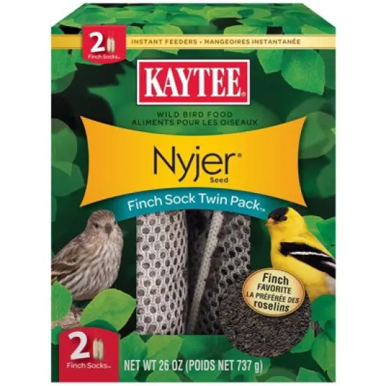 Kaytee Nyjer Finch 26 oz Mesh Finch Sock Bird Feeder image {1}