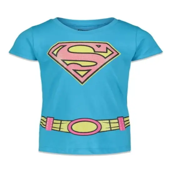 DC Comics Justice League Batgirl Supergirl Wonder Woman Girls 4 Pack T-Shirts Little Kid to Big Kid image {3}