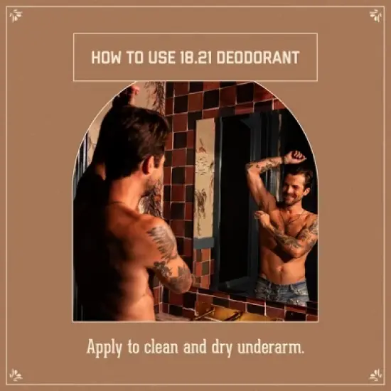 18.21 Man Made Octane Aluminium-Free Men's Natural Deodorant, Sweet Tobacco image {6}