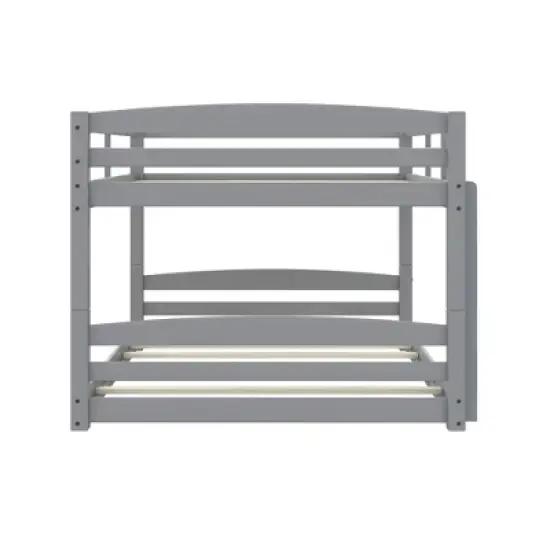 Full Over Full Alaina Floor Wood Bunk Bed - Room & Joy image {6}