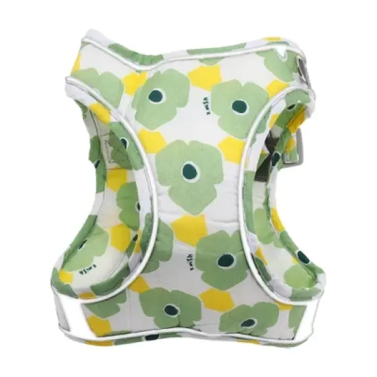 Unique Bargains Dog Harness and Leash with Reflective Strip Medium Green 1 Set image {4}