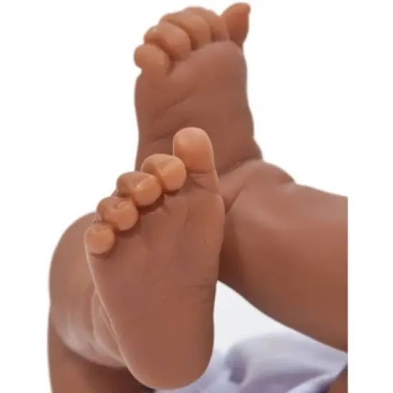 JC Toys Mini La Newborn Boutique Realistic 9.5" Anatomically Correct Real Girl Baby Doll dressed image {5}