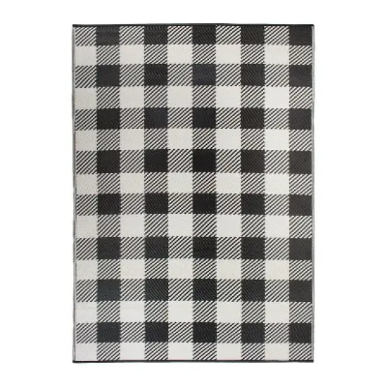 World Rug Gallery Buffalo Plaid Reversible Plastic Outdoor Rugs image {12}