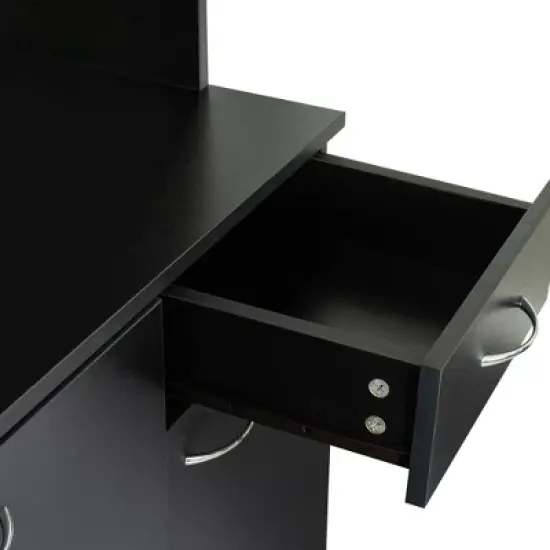 KTMBDW Kitchen Pantry Cabinet, Pantry Storage Cabinet with Adjustable Shelves and Drawer, Sideboard Buffet Cupboards for Home Office Use image {5}