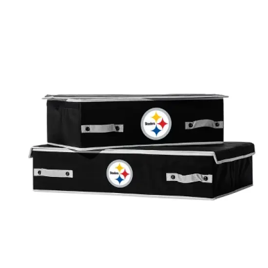 NFL Franklin Sports Pittsburgh Steelers Under The Bed Storage Bins - Large image {1}