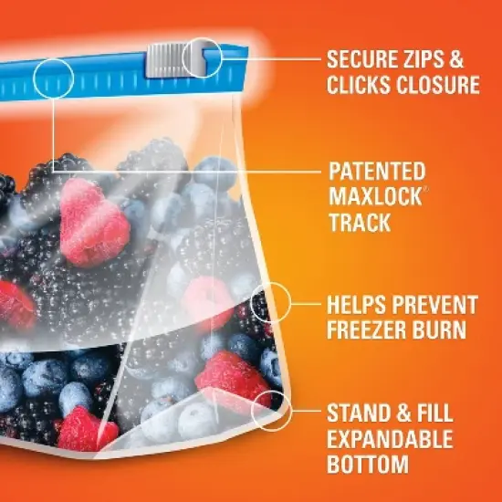 Hefty Gallon Freezer Storage Slider Bags - 25ct image {4}