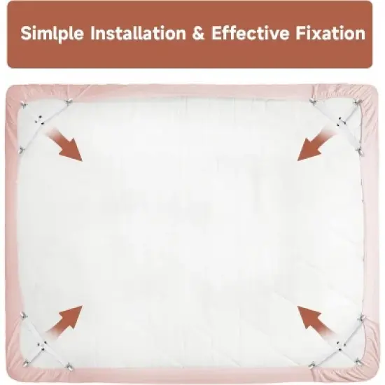 12 Pcs Bed Sheet Straps, Upgrade Fitted Bed Sheet Holders for Corners, Non Slip Sheet Clips White image {4}