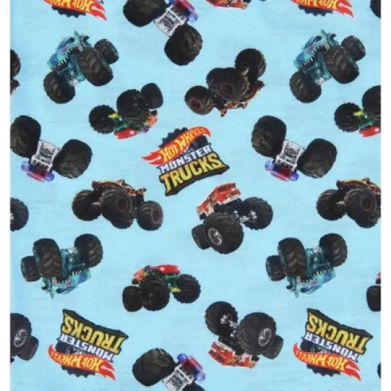 Hot Wheels Boys' Monster Trucks Toys Tossed Print Sleep Pajama Set Shorts Multicolored image {5}