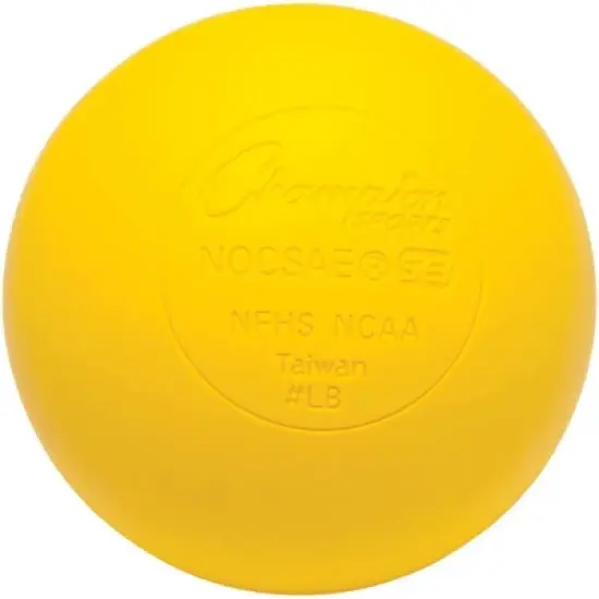 Champion Sports Official Lacrosse Balls - 12 Pack - Yellow image {1}