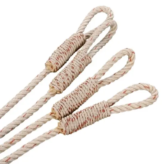 Minimalist Twin Garden Swing Bed with Ropes, Acacia Wood, Safe Sloped Design image {5}