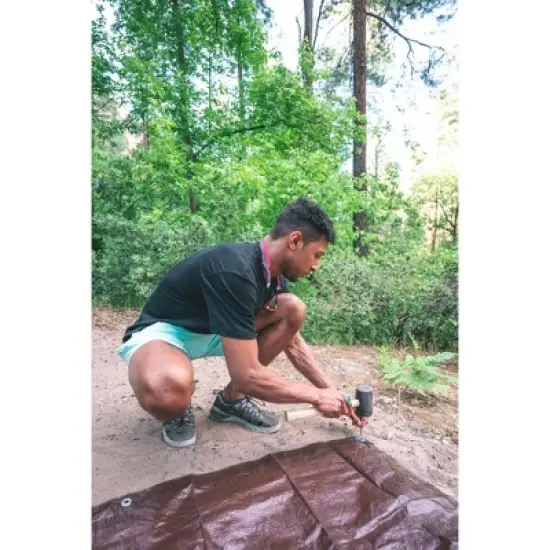 Stansport Light-Duty Rip-Stop Tarp 12' x 16' - Brown - 2 Pack image {6}