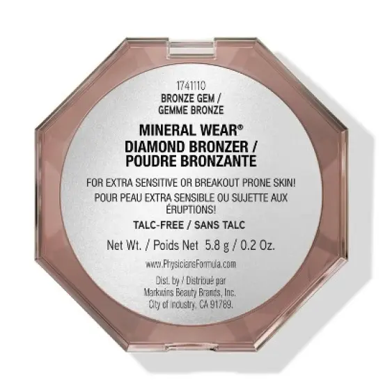 Physicians Formula Mineral Wear Diamond Bronzer - 0.2oz image {4}