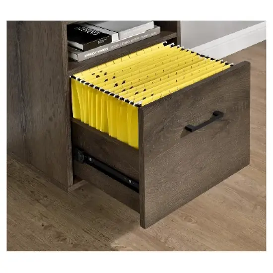 Aspen Hill Computer Desk Mocha Oak - Room & Joy image {2}