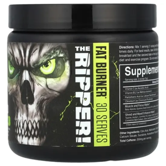 JNX Sports The Ripper, Fat Burner, Razor Lime, 5.3 oz (150 g) image {3}