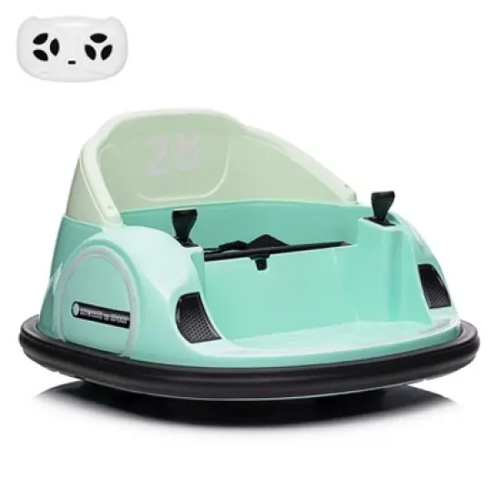 Garvee 12V Electric Bumper Car for Kids with Remote Control &ndash; 360 Degree Spin, LED Lights, Music, Battery Powered Ride-On Toy for Toddlers image {7}