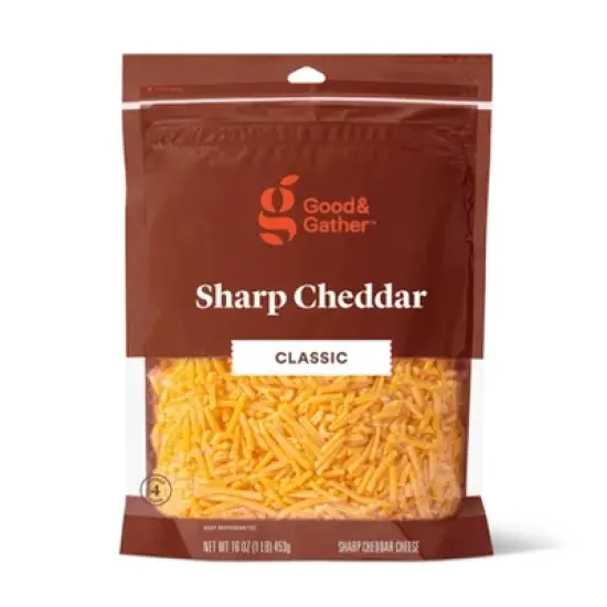 Shredded Sharp Cheddar Cheese - 16oz - Good & Gather&trade; image {3}