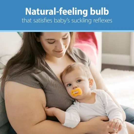 Dr. Brown's Advantage One-Piece Lightweight Silicone Pacifier Stage Two, with one Glow-in-the-Dark Pacifier - 3pk image {5}