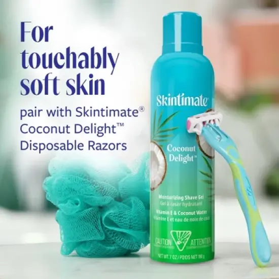Skintimate Coconut Delight Shaving Cream and Gel - 7oz image {5}