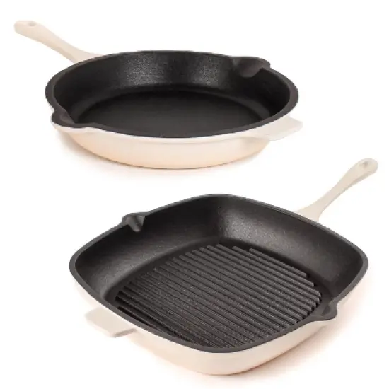 BergHOFF Neo 2Pc Cast Iron Cookware Set, 10" Fry Pan & 11" Grill Pan image {14}