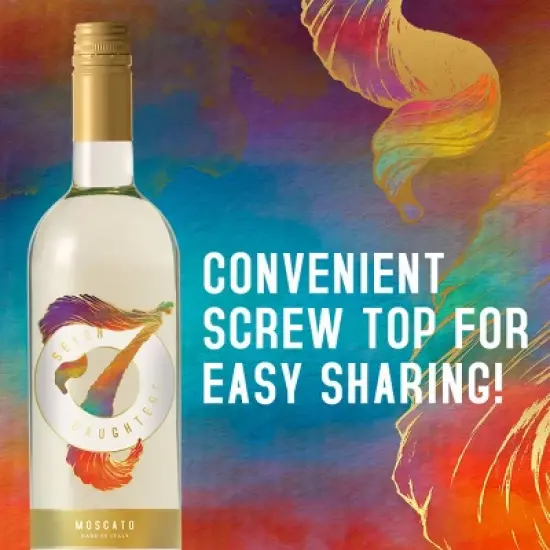 Seven Daughters Moscato White Wine - 750ml Bottle image {2}