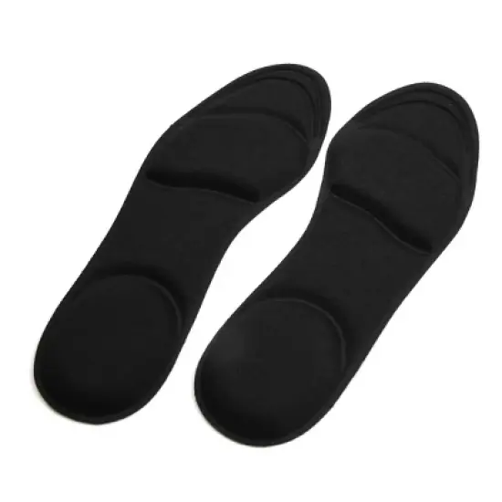 Unique Bargains Anti-Slip Shoes Insoles Black 1 Pair image {1}