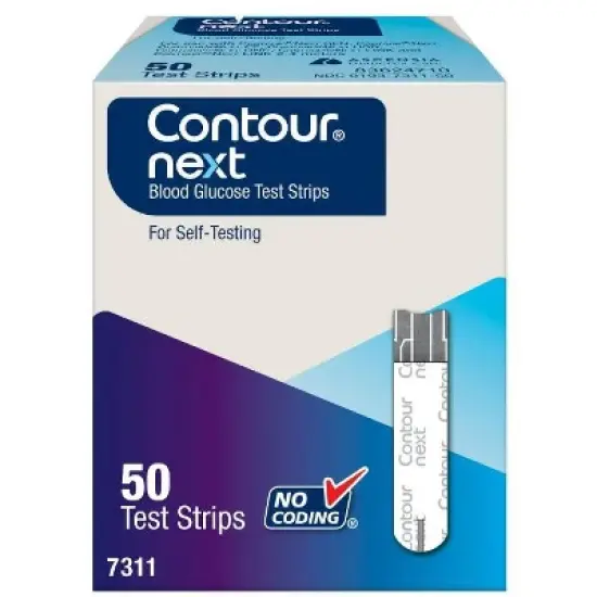 Blood Glucose Test Strips for Diabetes - 50 Per Box image {4}