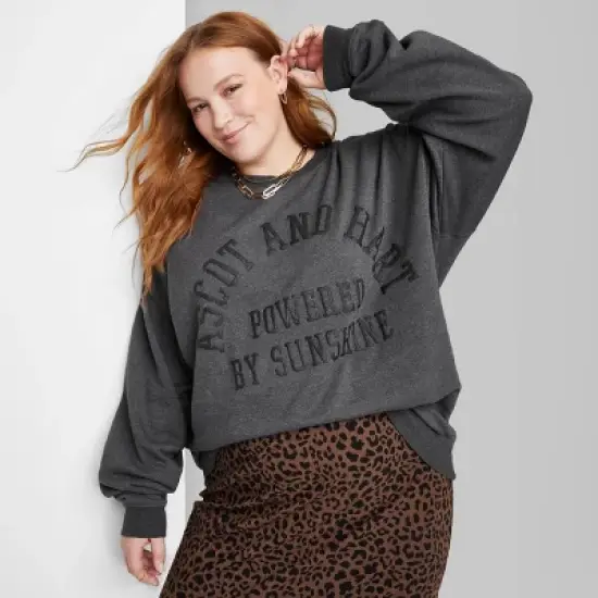 Women's Ascot + Hart Graphic Pullover Sweater - Gray image {6}