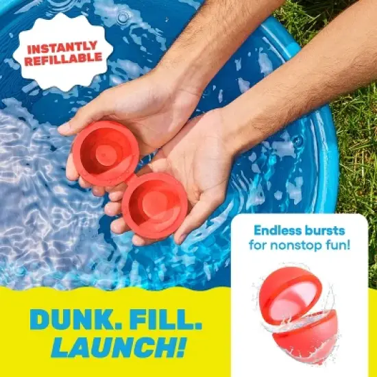 Hydrobursts by What Do You Meme? Resuable Water Balloons Balloon Shape Water Balloon Toy - 6pk image {4}